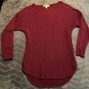 Burgundy long sleeved, Michael Kors top